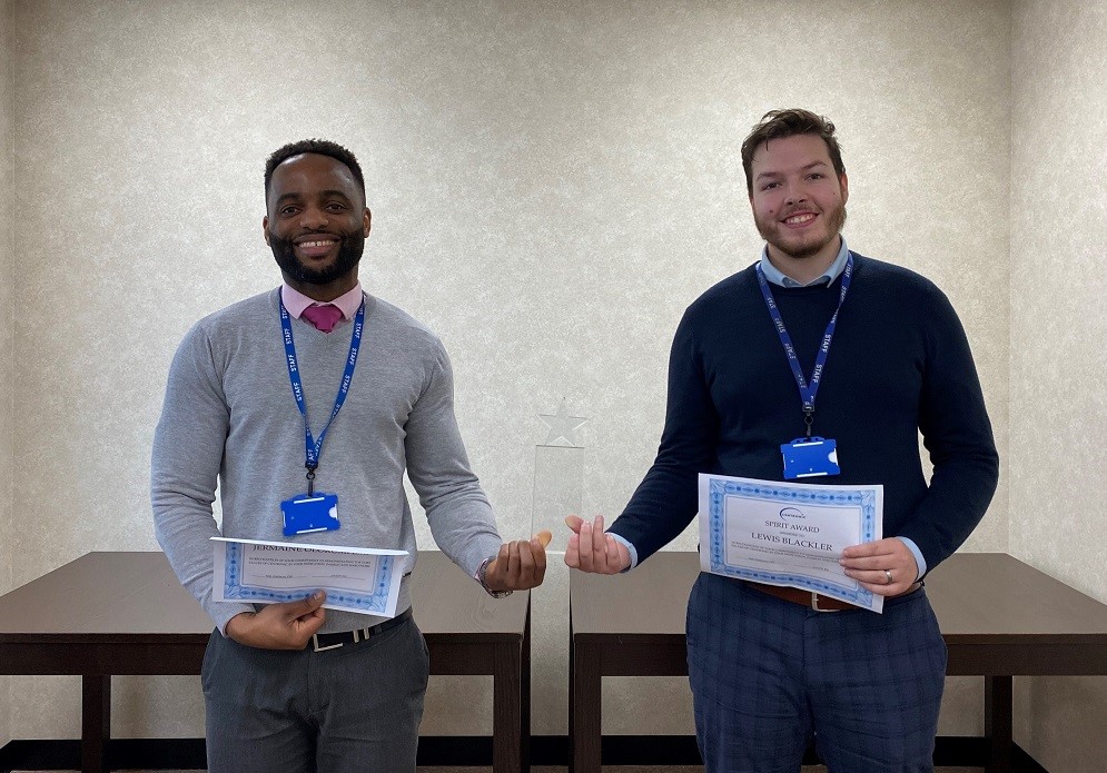 Lewis Blackler and Jermaine Olorunfemi share the SPIRIT Award for August 2021